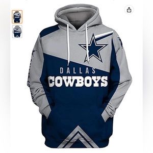Dallas Cowboys Zip Up Hoodies No20 3D Sweatshirt Long Sleeve XL